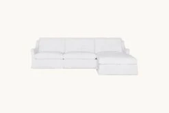 Esmé Chaise Sectional -SIXPENNY STORE esme chaise sectional cotton linen pacific pearl product 4 pc
