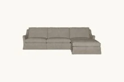 Esmé Chaise Sectional -SIXPENNY STORE esme chaise sectional light weight linen cracked pepper product 4 pc