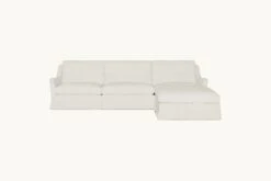 Esmé Chaise Sectional -SIXPENNY STORE esme chaise sectional light weight linen water lily product 4 pc