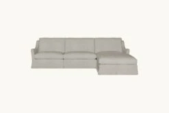 Esmé Chaise Sectional -SIXPENNY STORE esme chaise sectional medium weight linen jasmine rice product 4 pc