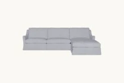 Esmé Chaise Sectional -SIXPENNY STORE esme chaise sectional medium weight linen poppy seed product 4 pc