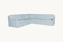Esmé Corner Sectional Slipcover Only 30 Esmé Corner Sectional Slipcover Only -SIXPENNY STORE esme corner sectional cotton linen salt water product slipcover