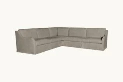 Esmé Corner Sectional Slipcover Only 34 Esmé Corner Sectional Slipcover Only -SIXPENNY STORE esme corner sectional light weight linen cracked pepper product slipcover