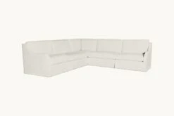 Esmé Corner Sectional Slipcover Only 36 Esmé Corner Sectional Slipcover Only -SIXPENNY STORE esme corner sectional light weight linen water lily product slipcover