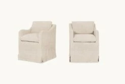 Esmé Dining Chair (2pc) -SIXPENNY STORE esme dining chair cotton canvas beach walk product