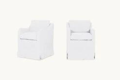 Esmé Dining Chair (2pc) -SIXPENNY STORE esme dining chair cotton linen pacific pearl product