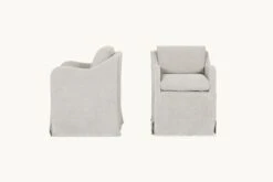 Esmé Dining Chair (2pc) -SIXPENNY STORE esme dining chair medium weight linen jasmine rice product PDP4