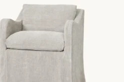 Esmé Dining Chair (2pc) -SIXPENNY STORE esme dining chair medium weight linen jasmine rice product PDP6