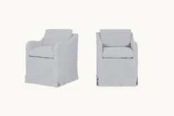 Esmé Dining Chair (2pc) -SIXPENNY STORE esme dining chair medium weight linen poppy seed product