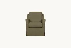 Esmé Glider Chair Slipcover Only -SIXPENNY STORE esme glider chair cotton canvas quiet sage product slipcover