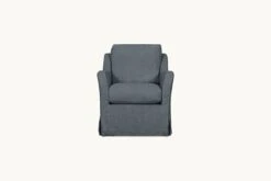 Esmé Glider Chair Slipcover Only -SIXPENNY STORE esme glider chair light weight linen black pepper product slipcover