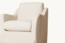 Esmé Glider Chair Slipcover Only -SIXPENNY STORE esme glider chair washed cotton linen corn silk product pdp5 slipcover