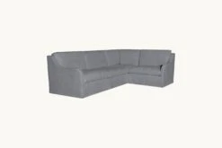 Esmé L-Shape Sectional -SIXPENNY STORE esme lshape sectional light weight linen ink cap product