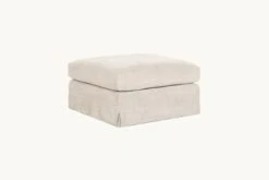 Esmé Ottoman Slipcover Only -SIXPENNY STORE esme ottoman cotton canvas beach walk product chair slipcover