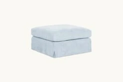 Esmé Ottoman Slipcover Only -SIXPENNY STORE esme ottoman cotton linen salt water product chair slipcover