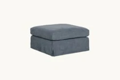 Esmé Ottoman -SIXPENNY STORE esme ottoman light weight linen black pepper product chair