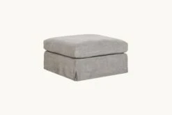 Esmé Ottoman -SIXPENNY STORE esme ottoman light weight linen cracked pepper product chair