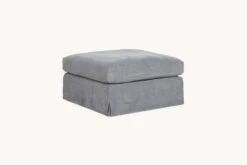 Esmé Ottoman Slipcover Only -SIXPENNY STORE esme ottoman light weight linen ink cap product chair slipcover