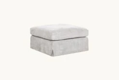 Esmé Ottoman -SIXPENNY STORE esme ottoman medium weight linen jasmine rice product chair