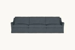 Esmé Sectional -SIXPENNY STORE esme sectional sofa light weight linen black pepper product