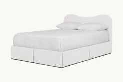 Esmé Upholstered Storage Bed -SIXPENNY STORE esme storage bed recycled poly linen young coconut product queen
