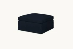 Esmé Storage Ottoman Slipcover Only -SIXPENNY STORE esme storage ottoman cotton canvas ancient indigo product slipcover