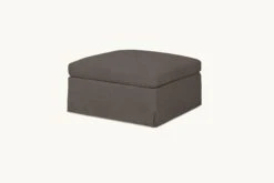 Esmé Storage Ottoman -SIXPENNY STORE esme storage ottoman cotton canvas moon dust product