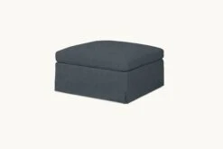 Esmé Storage Ottoman Slipcover Only -SIXPENNY STORE esme storage ottoman light weight linen black pepper product slipcover