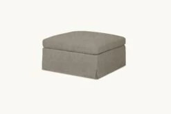 Esmé Storage Ottoman Slipcover Only -SIXPENNY STORE esme storage ottoman light weight linen cracked pepper product slipcover