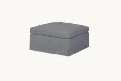 Esmé Storage Ottoman Slipcover Only -SIXPENNY STORE esme storage ottoman light weight linen ink cap product slipcover