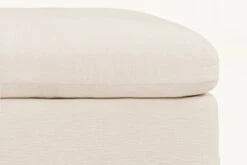 Esmé Storage Ottoman -SIXPENNY STORE esme storage ottoman washed cotton linen corn silk product pdp5