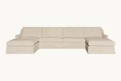 Esmé U-Shape Sectional 29 Esmé U-Shape Sectional -SIXPENNY STORE esme ushape sectional cotton canvas beach walk product