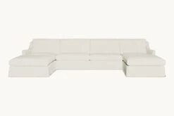 Esmé U-Shape Sectional 36 Esmé U-Shape Sectional -SIXPENNY STORE esme ushape sectional light weight linen water lily product