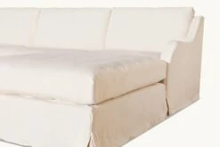 Esmé U-Shape Sectional Slipcover Only -SIXPENNY STORE esme ushape sectional washed cotton linen corn silk product PDP5 slipcover