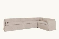 Gabriel Banquette Slipcover Only -SIXPENNY STORE gabriel banquette light weight linen oat flour product e60eaa2c 5f43 4c3d 9abe e70709d02a40