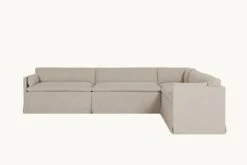 Gabriel Banquette Slipcover Only -SIXPENNY STORE gabriel banquette washed cotton linen blanched almond product PDP3 5dd93dd9 b58f 40da 8247 8a7205bbcb7b