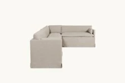 Gabriel Banquette Slipcover Only -SIXPENNY STORE gabriel banquette washed cotton linen blanched almond product PDP4 1756f4cd 1c33 420f a230 89b923b5920e