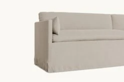 Gabriel Banquette Slipcover Only -SIXPENNY STORE gabriel banquette washed cotton linen blanched almond product PDP6 19208d8d 8803 4613 9cb5 3eea3db8b3c6