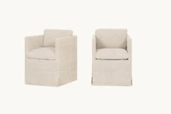 Gabriel Dining Chair (2pc) -SIXPENNY STORE gabriel dining chair cotton canvas beach walk product