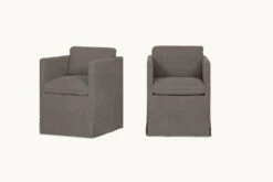 Gabriel Dining Chair (2pc) -SIXPENNY STORE gabriel dining chair cotton canvas moon dust product