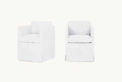 Gabriel Dining Chair (2pc) -SIXPENNY STORE gabriel dining chair cotton linen pacific pearl product