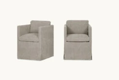 Gabriel Dining Chair (2pc) -SIXPENNY STORE gabriel dining chair light weight linen cracked pepper product