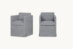 Gabriel Dining Chair (2pc) -SIXPENNY STORE gabriel dining chair light weight linen ink cap product