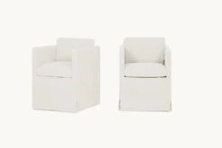 Gabriel Dining Chair (2pc) -SIXPENNY STORE gabriel dining chair light weight linen water lily product