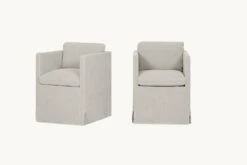 Gabriel Dining Chair (2pc) -SIXPENNY STORE gabriel dining chair medium weight linen jasmine rice product