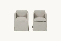 Gabriel Dining Chair (2pc) -SIXPENNY STORE gabriel dining chair medium weight linen jasmine rice product pdp2