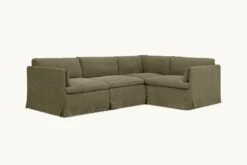 Gabriel L-Shape Sectional Slipcover Only -SIXPENNY STORE gabriel lshape sectional cotton canvas quiet sage product e81f4cbb e701 435a 940e 4db8c9577e42