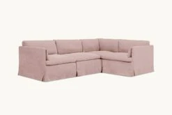 Gabriel L-Shape Sectional Slipcover Only -SIXPENNY STORE gabriel lshape sectional cotton linen sundazed coral product dbfcfe90 5977 4b04 85b8 1edb47ae954d