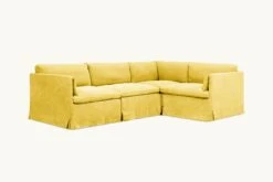 Gabriel L-Shape Sectional Slipcover Only -SIXPENNY STORE gabriel lshape sectional washed cotton linen lemon ice product 27940ba5 6797 4c73 a170 9b30e94ff119