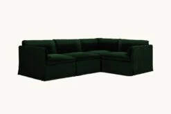 Gabriel L-Shape Sectional Slipcover Only -SIXPENNY STORE gabriel lshape sectional washed cotton velvet emerald city product 5719e3a7 c9d6 4c1c ba6b e1919d7df6e3
